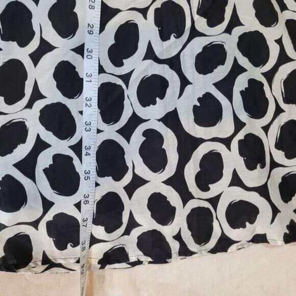 Jacob Black and White Dress Silk Blend Dress - Size 11 / 12 - Picture 8 of 8